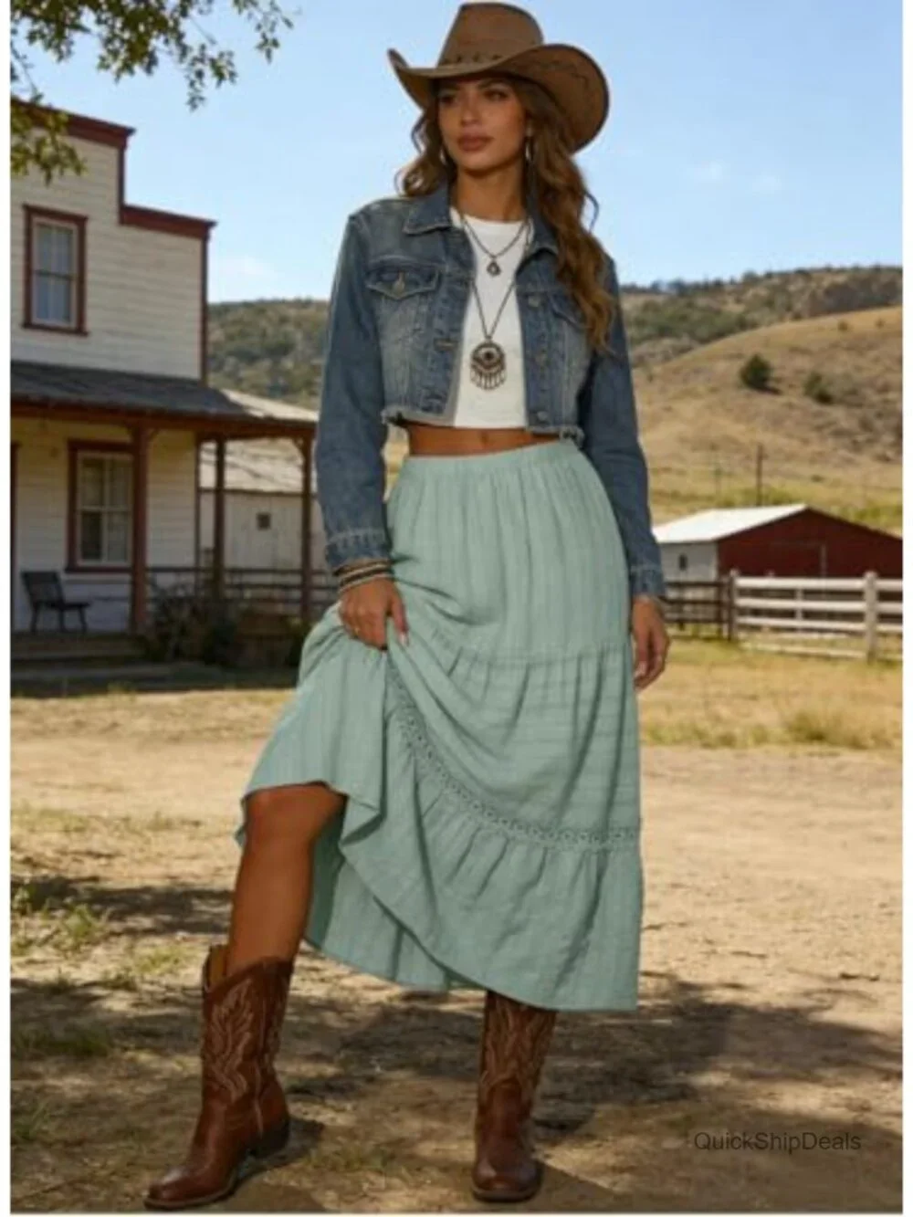 N/A boho tiered